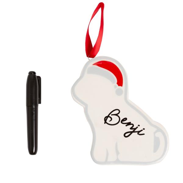 Kate ＆ Milo Ceramic Dog Ornament, Holiday Pet Chri...