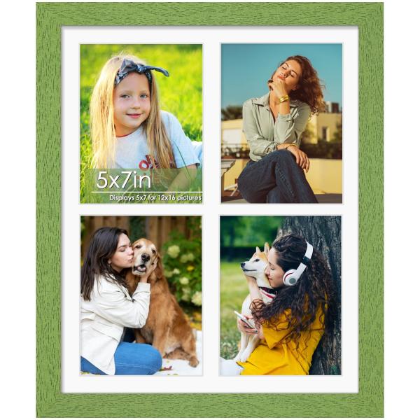DUENPY 12x16 写真フレーム 5x7インチ コラージュ写真フレーム 5x7インチの写真4枚...