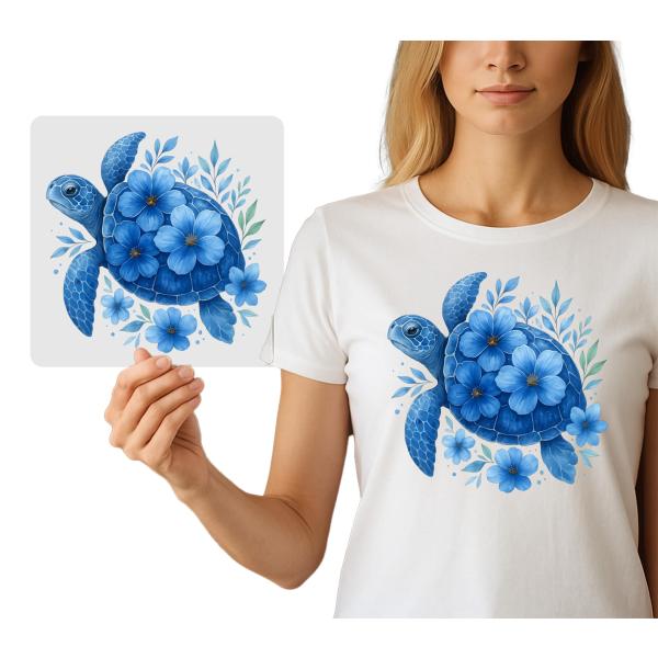 Sea Turtle Iron-On Graphic for DIY Apparel | Ready...