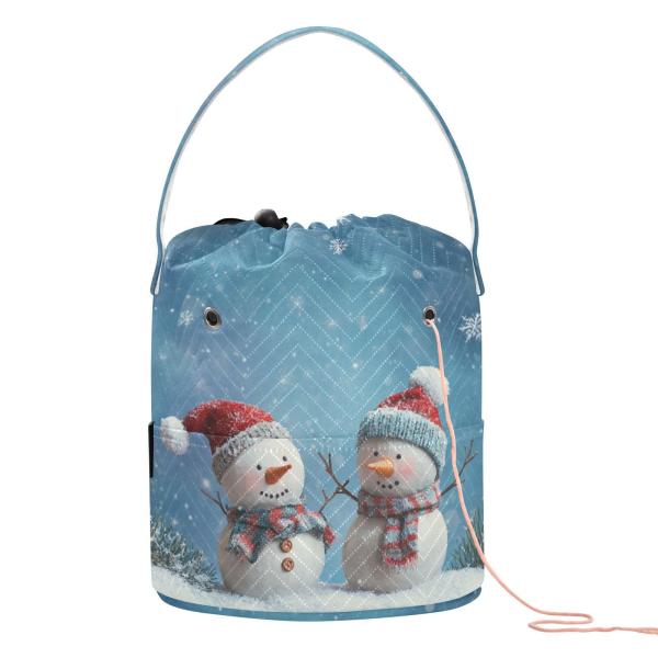Tatenale Yarn Bag Small Crochet Bag Drawstring Yar...