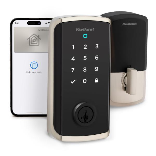 Kwikset Halo Select Plus サテンニッケル タッチスクリーン Apple Ho...