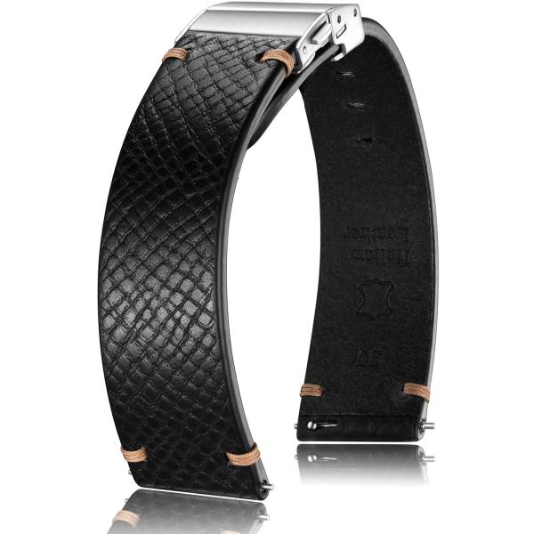 Getalia Italian Leather Watch Band for Folding Cla...