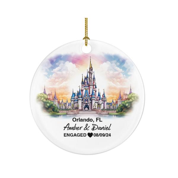 Orlando Theme Park Florida Christmas Ornament, Eng...