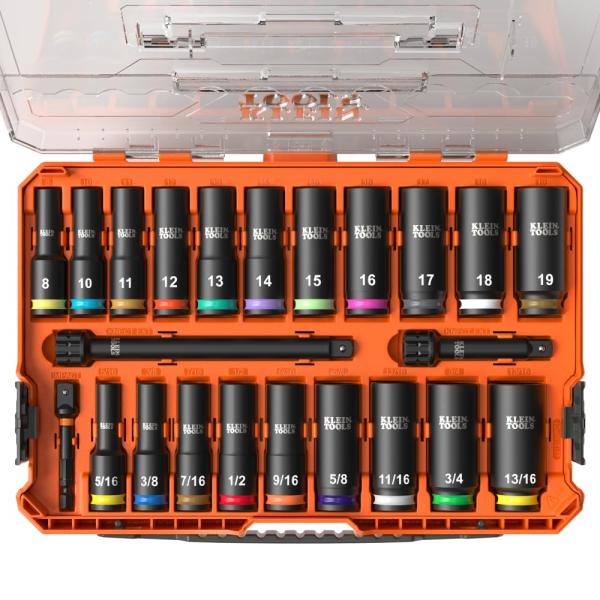 Klein Tools 65121IMPCT KNECT ディープウェル 3/8インチ ドライブイン...