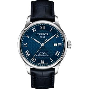 Tissot ル・ロックル 40mm 自動巻き T0064071604300 パワーマティック80 ブルー文字盤 ダイヤモンド 30m防水