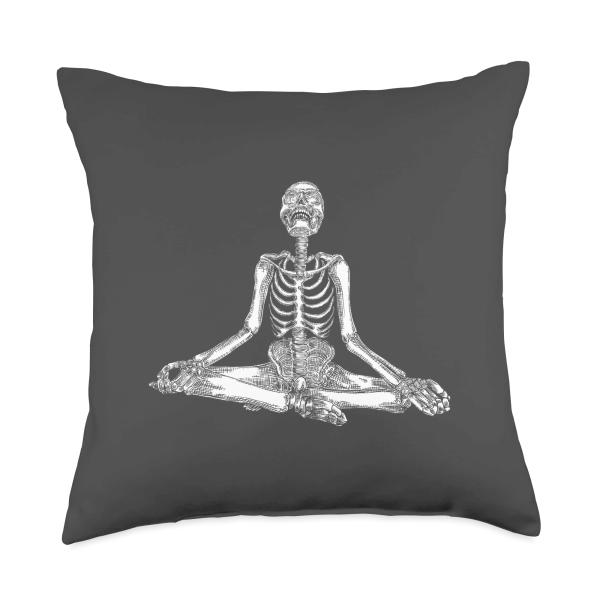 Spooky Yoga Pose Skeleton Halloween Costume Yogi A...