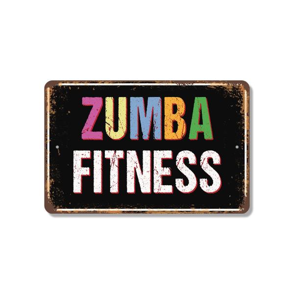 Zumba Fitness Street 10 Inch x 14 Inch Novelty Pla...