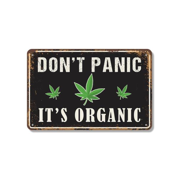 Don't Panic It's Organic 12 Inch x 18 Inch Novelty...