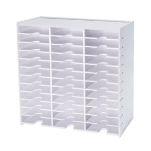 Shinycome Sturdy 18/36/51/60 Slot Stamp Pad Rack Craft Stationery Holder With Mounting Hardware Easy Access Daily Use Inkpad Storage Rack
