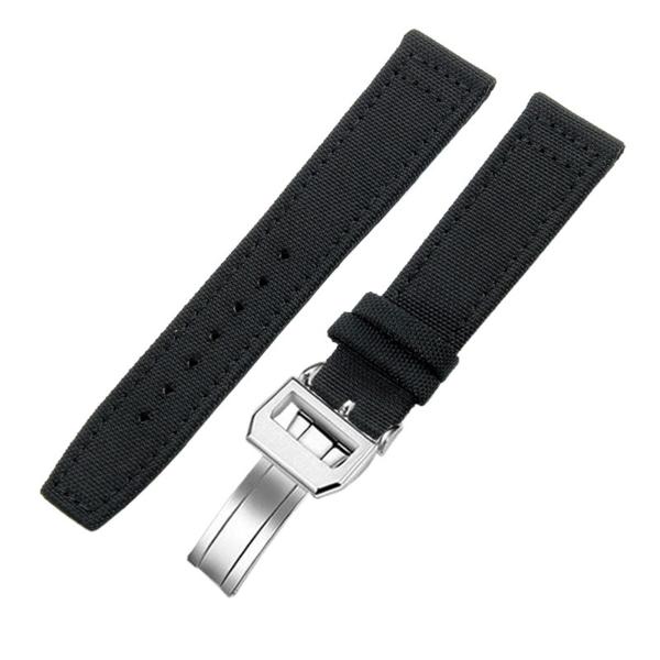 時計バンド 20mm 21mm 22mm ナイロンキャンバス IWC PILOT Portofino...