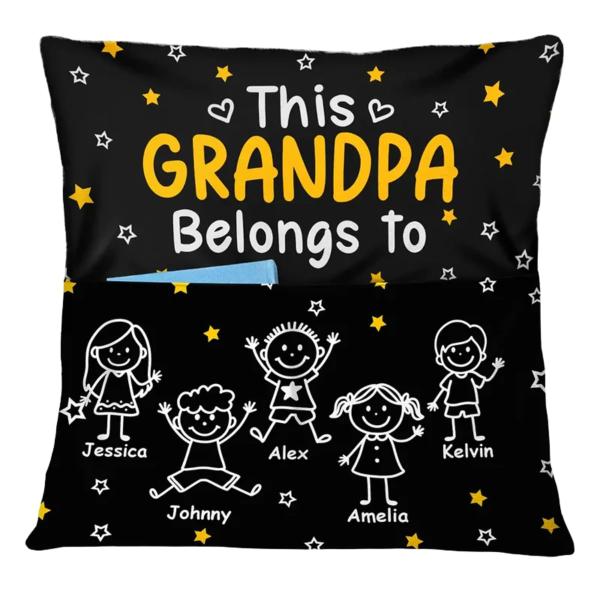 This Grandpa Grandma Belongs To - Personalized Poc...