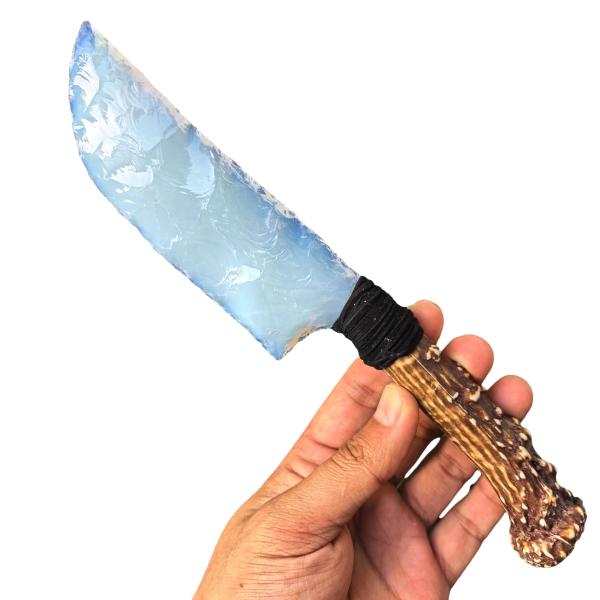 Hand Made Crystal Arrowhead Knife Healing Stone fo...