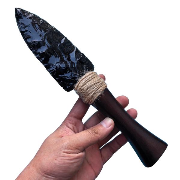 Hand Made Crystal Arrowhead Knife Healing Stone fo...