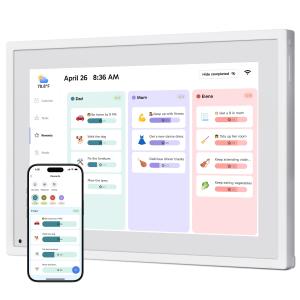 Dragon Touch 10.1インチ デジタルタッチスクリーンカレンダー スマートファミリーハブ Google同期 デスク設置