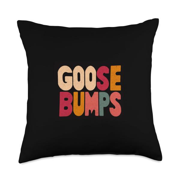 Colorful Goosebumps Throw Pillow