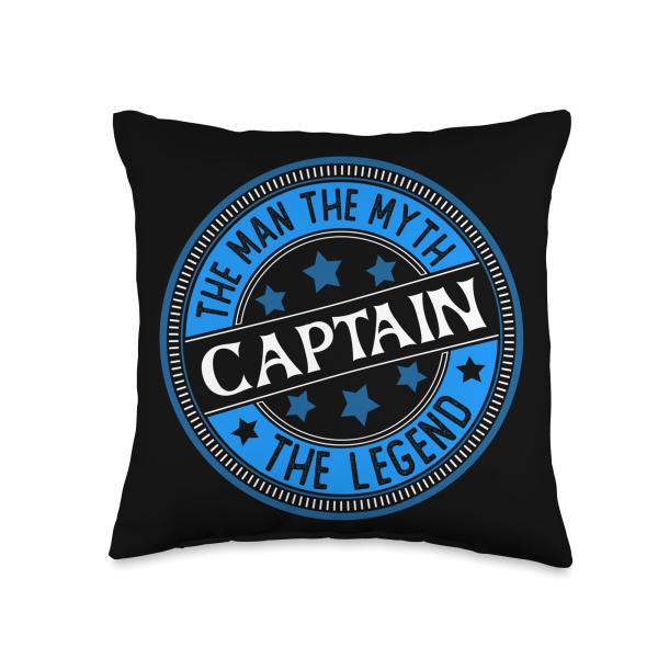 Man Myth Captain | First Mate | Boat Lovers Throw ...