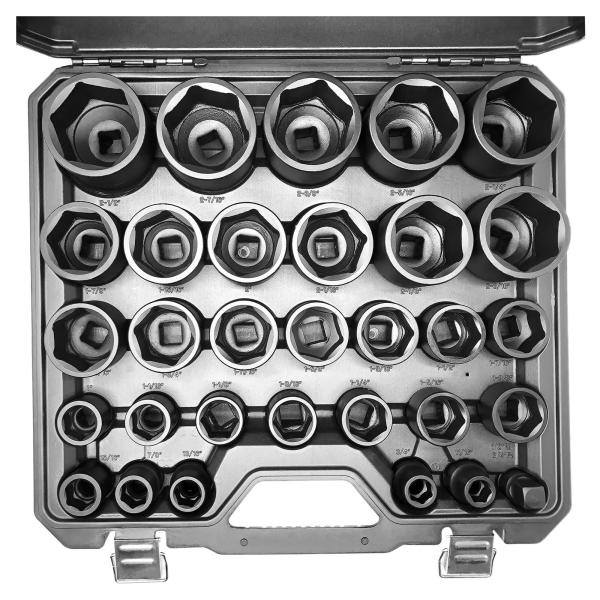 GOSWIFT 3/4 Inch Drive Impact Socket Set, 31-Piece...
