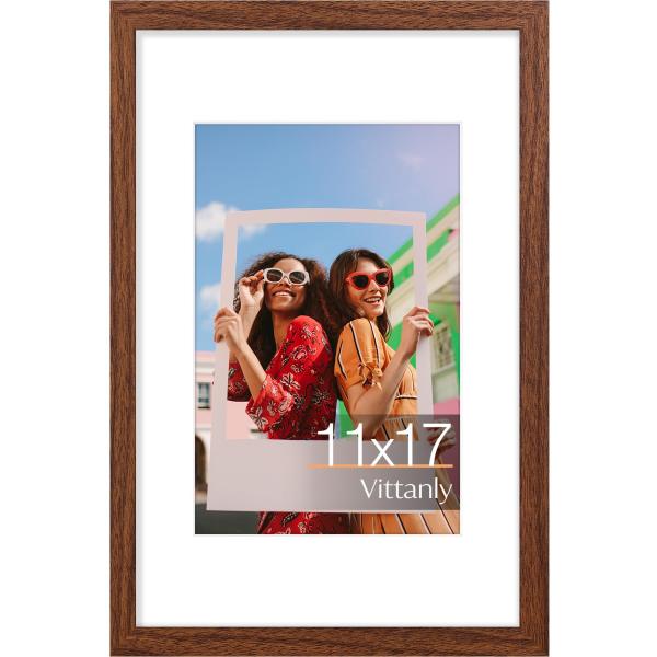 Vittanly 11x17 Picture Frame, Engineered Wood with...