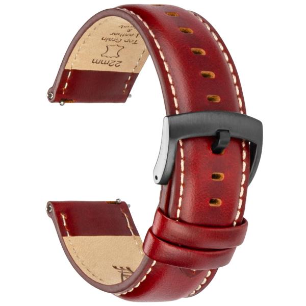 CORROPELLE Leather Watch Bands Quick Release, Eleg...