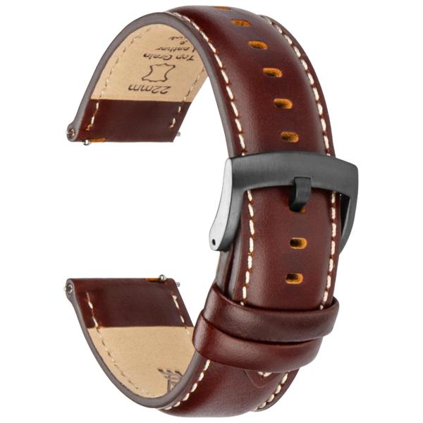 CORROPELLE Leather Watch Bands Quick Release, Eleg...