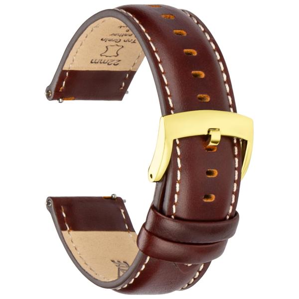 CORROPELLE Leather Watch Bands Quick Release, Eleg...