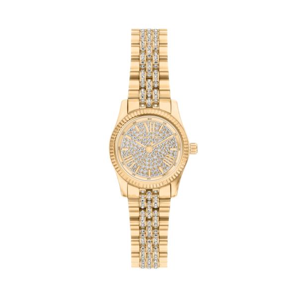 Michael Kors Women's Lexington Three-Hand Gold-Ton...