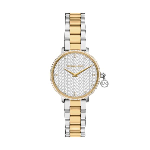 Michael Kors Women's Pyper Two-Hand Two-Tone Stain...