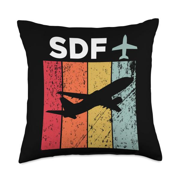 SDF Louisville Airport Throw Pillow