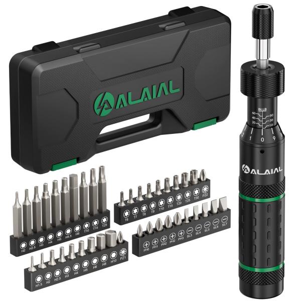 ALAIAL Torque Screwdriver Set 10-60 in-lb, Adjusta...