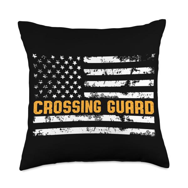 Crossing Guard Throw Pillow