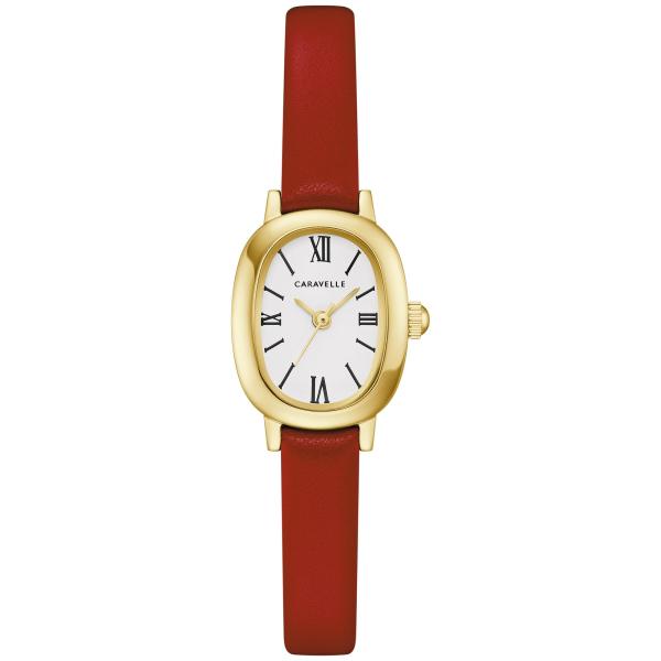 Caravelle Ladies Quartz Dress, Gold-Tone Stainless...
