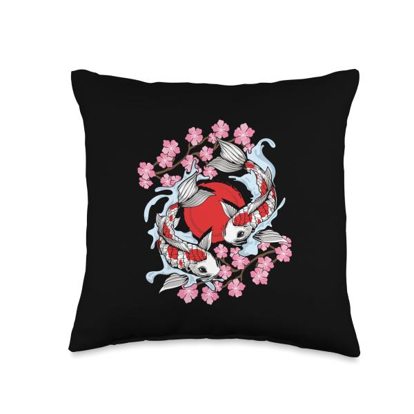 Japanese Koi Carp Fish Cherry Blossom Japan Asian ...
