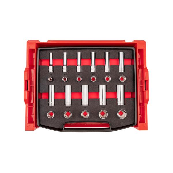 TEKTON 1/2 Inch Drive Shallow and Deep 6-Point Soc...