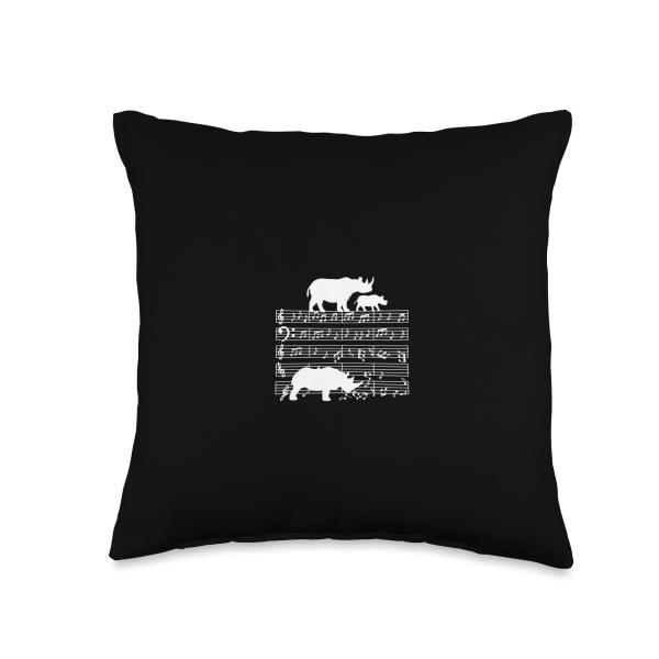 Music Notes with Rhino on Music Sheet - Music Teac...