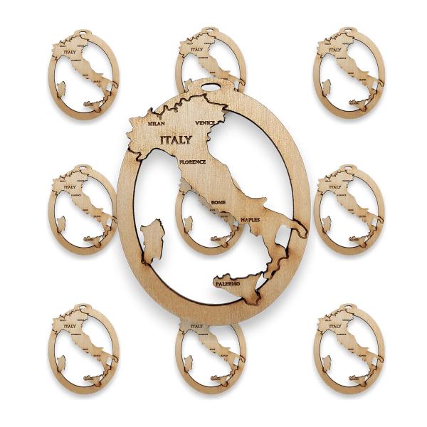 10PK Personalized Italy Ornament, Italy Christmas ...
