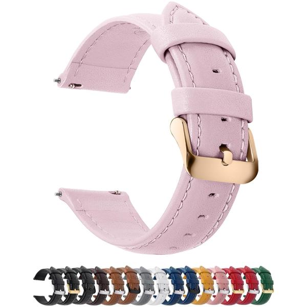 Fullmosa Watch Band, Quick Release Leather Watch S...