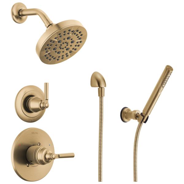 Delta Saylor Brushed Gold 5-Setting Shower System,...