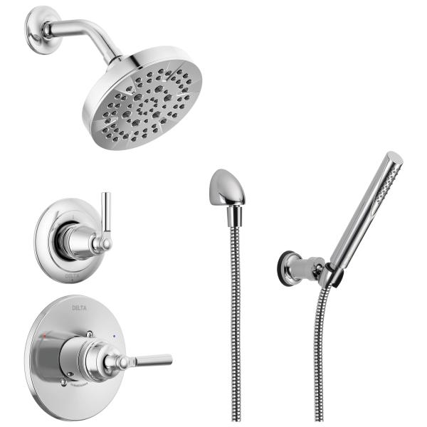 Delta Saylor Chrome 5-Setting Shower System, Showe...