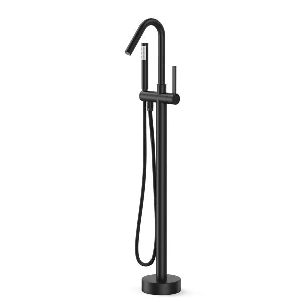 Floor Mount Bathtub Faucet, Freestanding Tub Fille...