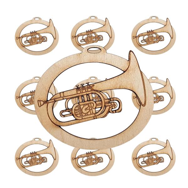 10PK Mellophone Christmas Ornament, Personalized B...