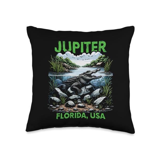 Jupiter Florida USA Design Throw Pillow