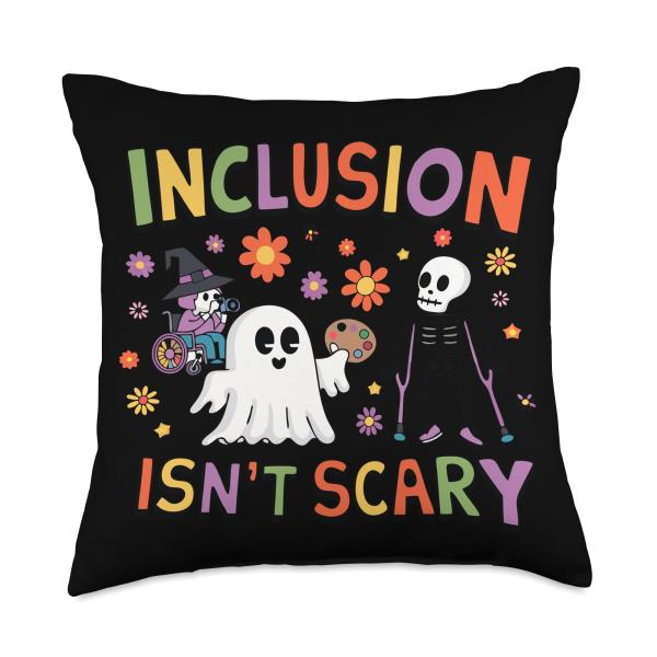 Inclusion Isn't Scary Throw Pillow