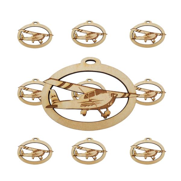 10PK Airplane Christmas Ornament, Stocking Stuffer...