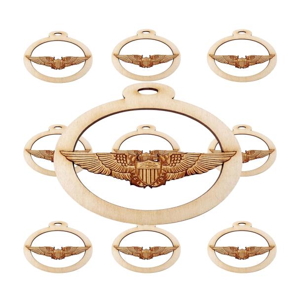 10PK US Navy Flight Officer Device Ornament for Ch...