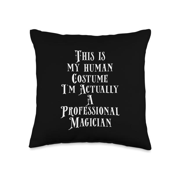Professional Magician Costume Throw Pillow