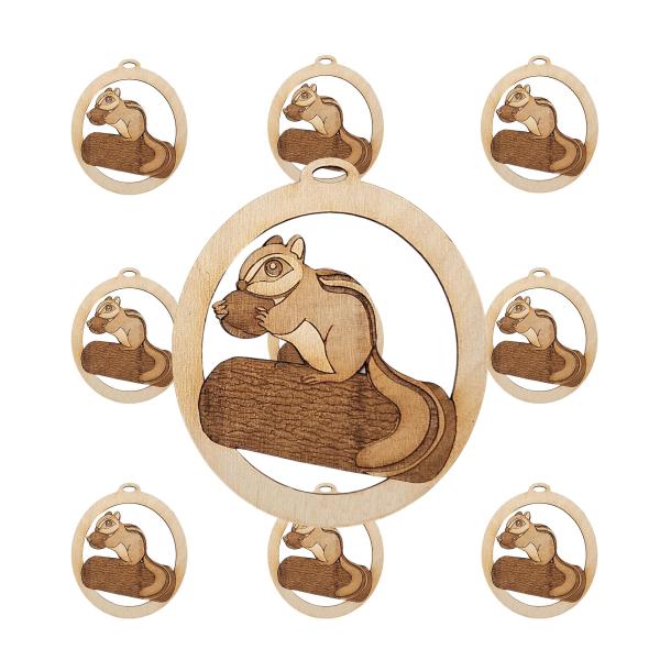 10PK Chipmunk Ornaments for Christmas Tree, Gifts ...