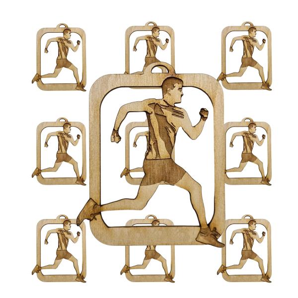 10PK Personalized Cross Country Runner Ornament, B...