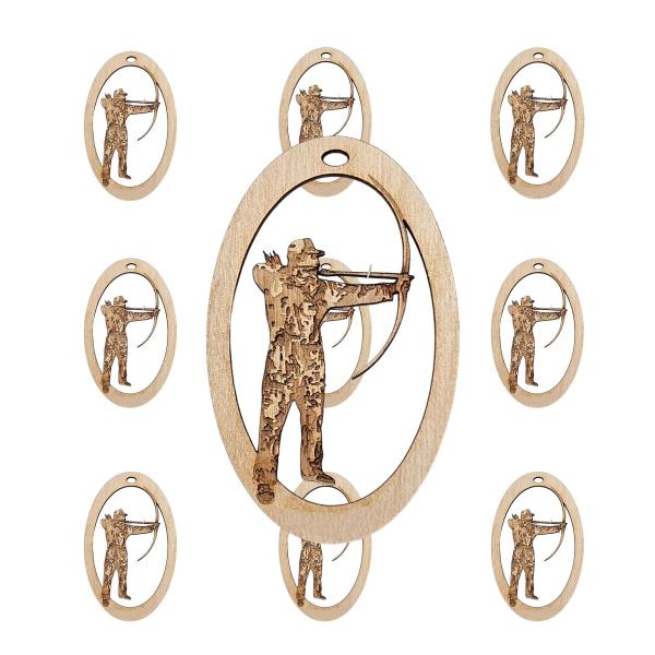 10PK Bow Hunting Christmas Ornament, Bow Hunting G...