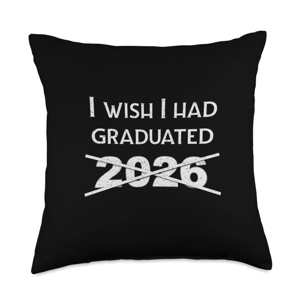 2026 Graduate (Almost) Throw Pillow