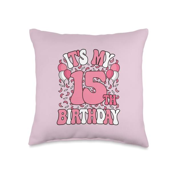 It's My 15th Birthday Cute 15 Years Old Girls Kids...
